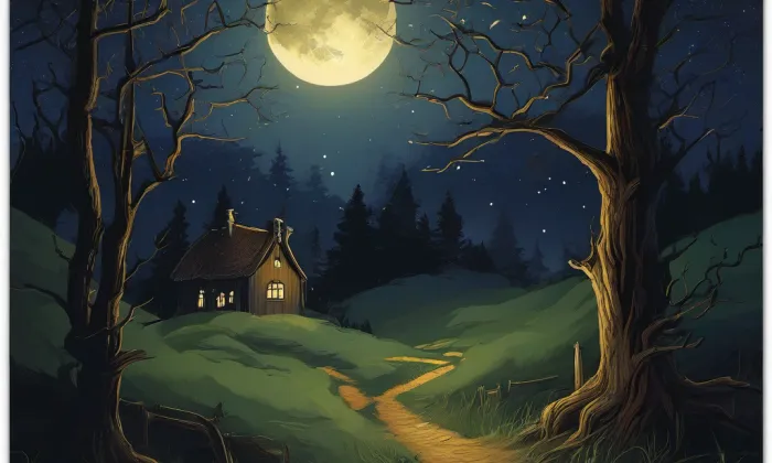 kaple Anděla Strážce (Jílové) – noc