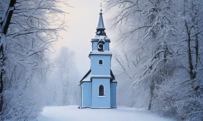 kaple Korunování a Nanebevzetí Panny Marie – winter