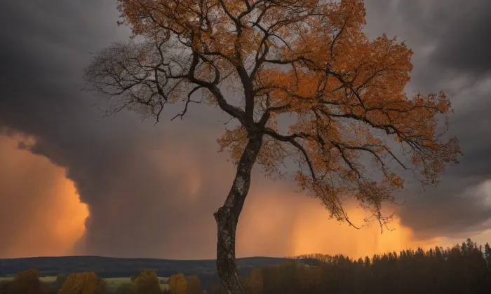 kaple Nanebevzetí Panny Marie (Košíře) – autumn