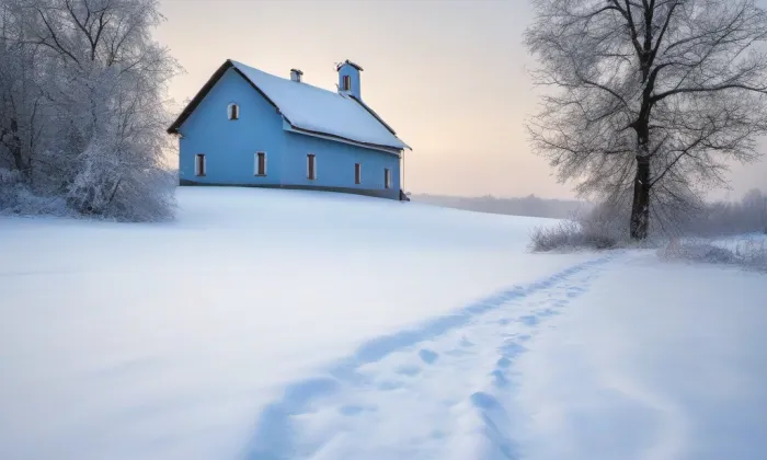 kaple Nanebevzetí Panny Marie (Mělčany) – winter