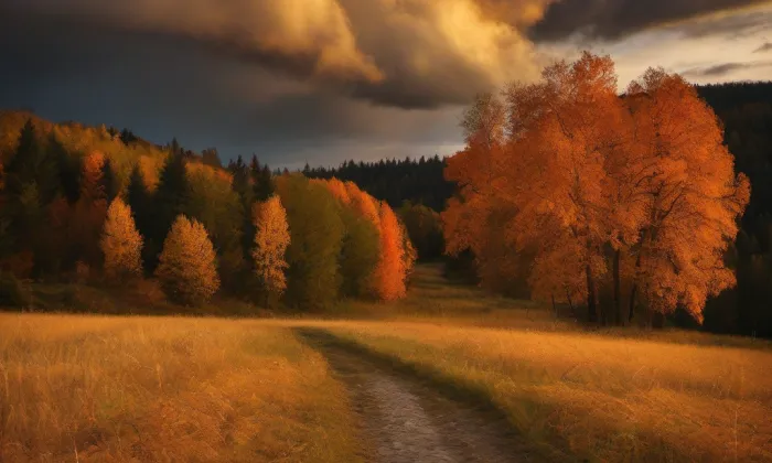 kaple Nejsvětější Trojice (Český Dub) – autumn