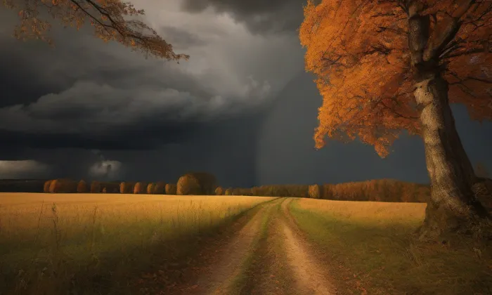 kaple Nejsvětější Trojice (Hablov) – autumn