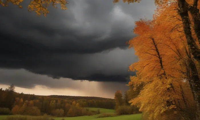 kaple Nejsvětější Trojice v Častolovicích – autumn
