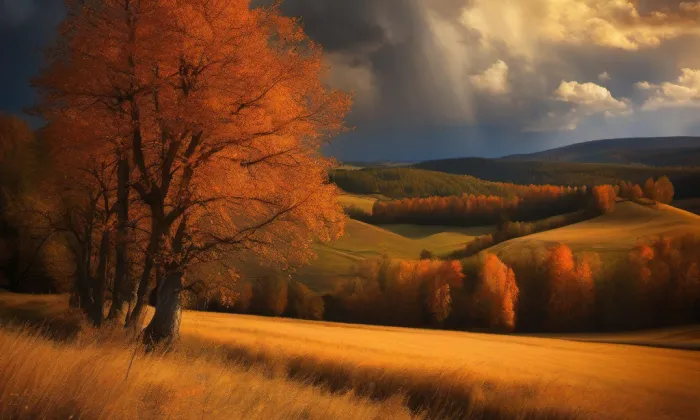 kaple Neposkvrněného početí Panny Marie na Ladech – autumn