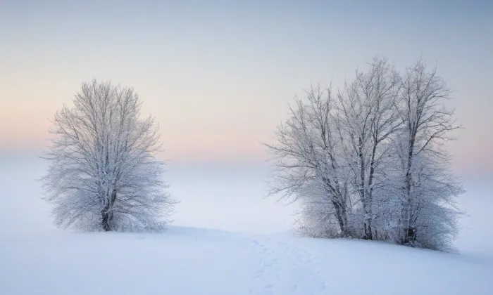 kaple Neposkvrněného početí Panny Marie na Ladech – winter