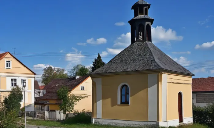 kaple Panny Marie (Vahaneč) – akvarel
