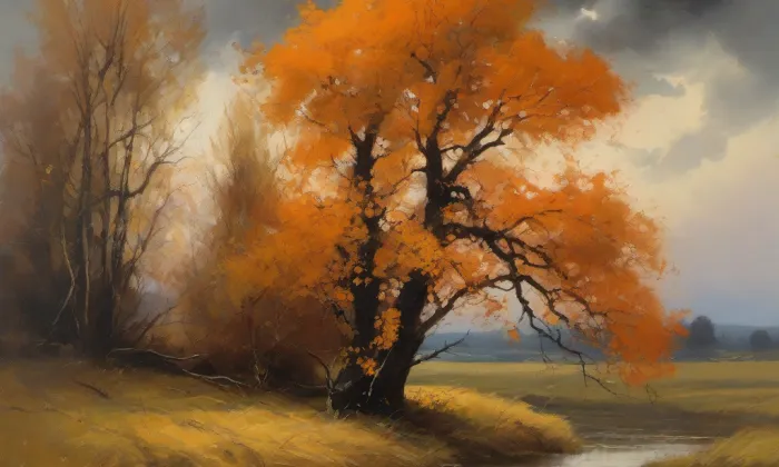 kaple Panny Marie (Velký Šenov) – autumn