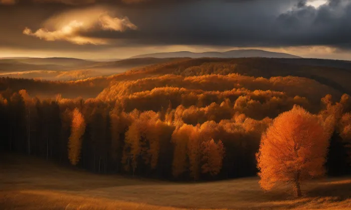 Kaple Panny Marie Růžencové (Borač) – autumn