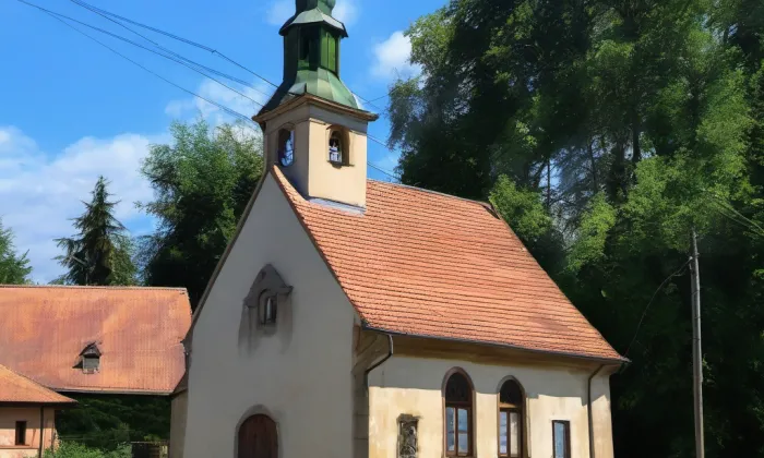 kaple svaté Alžběty Durynské v Dolních Křečanech – summer