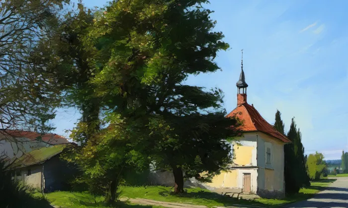 kaple svaté Anny (Husí Lhota) – spring