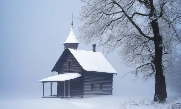 kaple svaté Anny (Nečichy) – winter