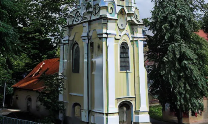 Kaple svaté Barbory (Duchcov) – akvarel