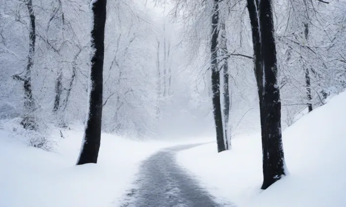 kaple svaté Kateřiny (Dvorce) – winter