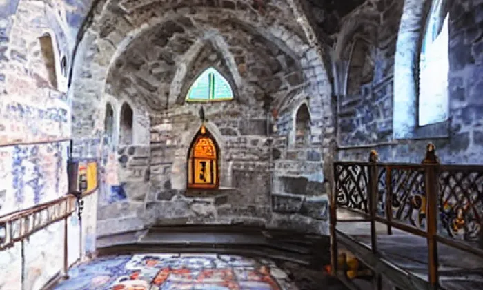 kaple svaté Kateřiny (Karlštejn) – akvarel