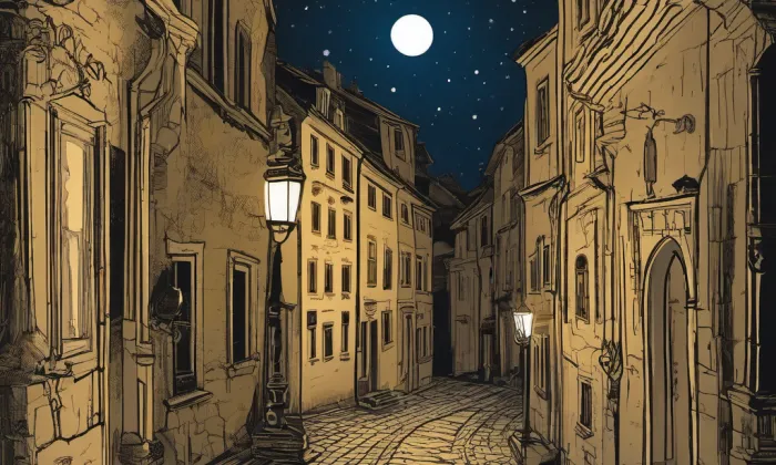 kaple svaté Ludmily (Nahořany) – noc