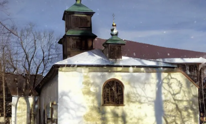 kaple svaté Rodiny (Deštné v Orlických horách) – winter