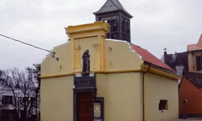 kaple svatých Andělů Strážných (Říkov) – akvarel