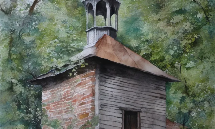 Kaple svatého Antonína Paduánského (Pisárky) – akvarel