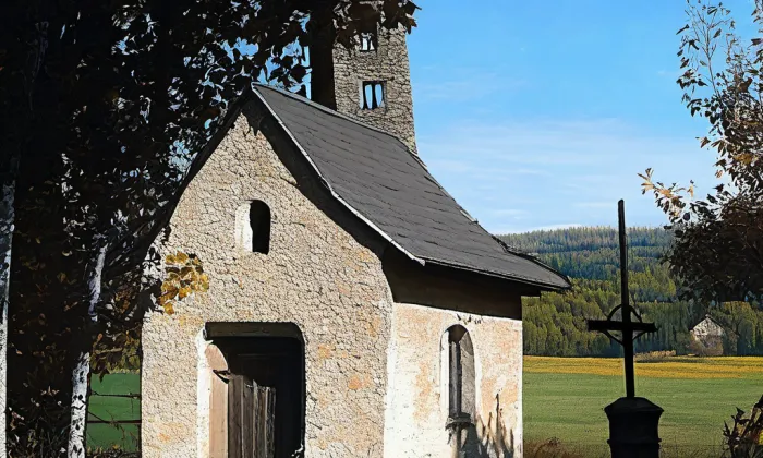 kaple svatého Cyrila a Metoděje (Kunratice) – autumn