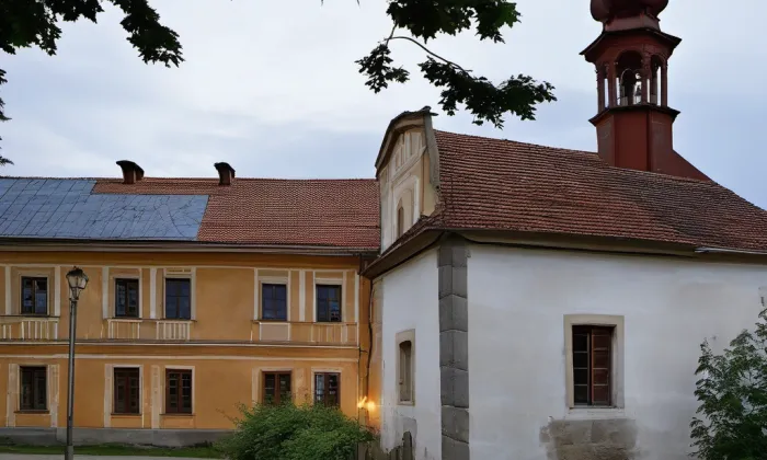 kaple svatého Floriána (Čejkovice) – noc
