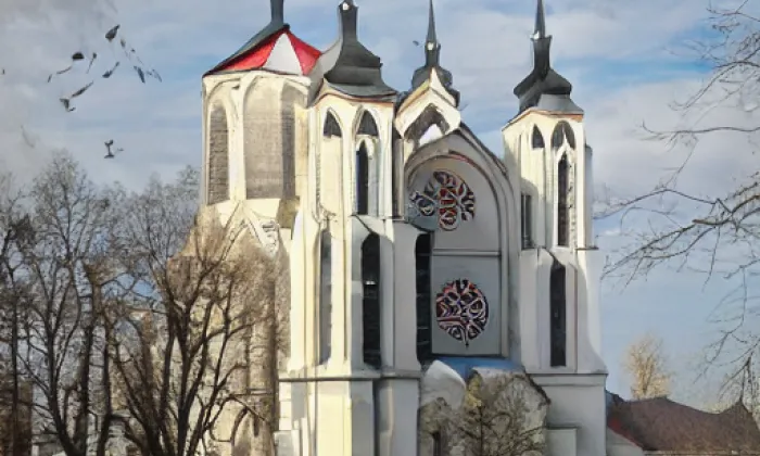 Kaple svatého Floriána (Moravský Krumlov) – akvarel