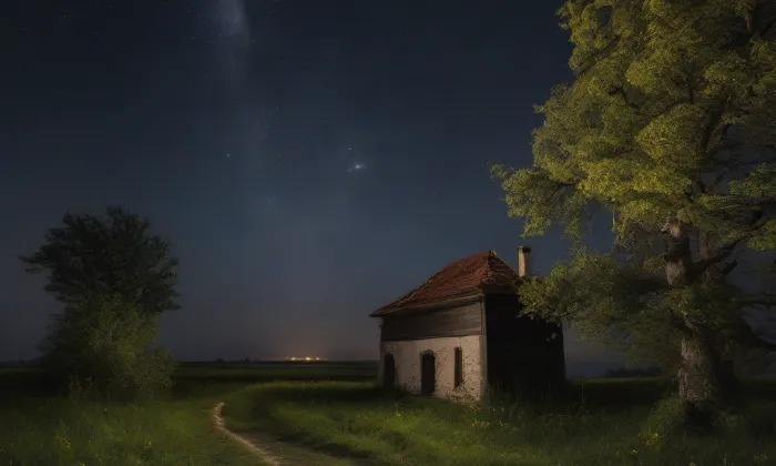 kaple svatého Floriána ve Svinově – noc