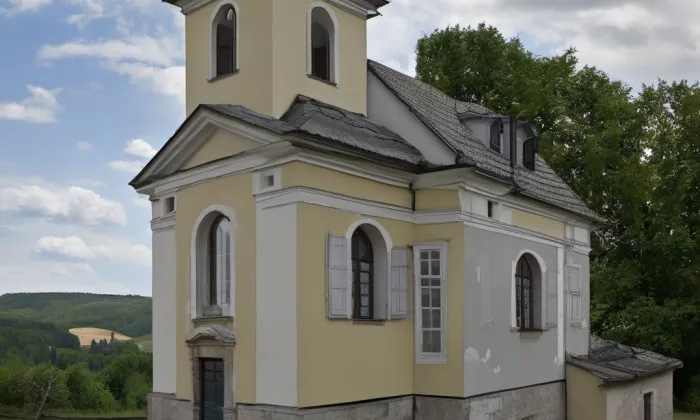 kaple svatého Jana Nepomuckého (Železný Brod) – noc