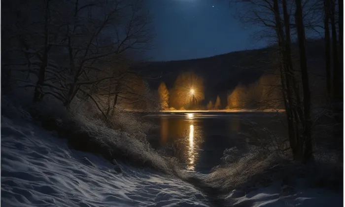 kaple svatého Jana Nepomuckého (Březce) – noc