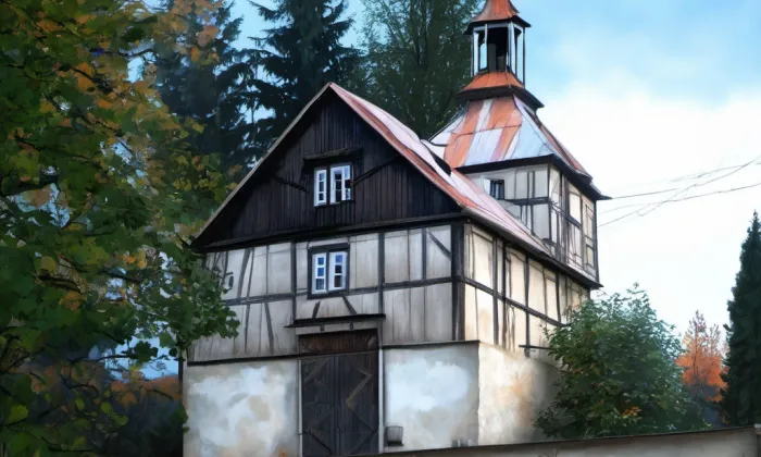 kaple svatého Jana Nepomuckého (Dobrná) – autumn