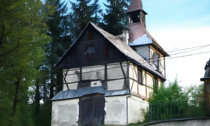 kaple svatého Jana Nepomuckého (Dobrná) – noc