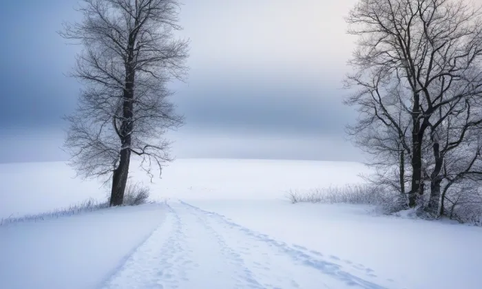kaple svatého Jana Nepomuckého (Křinec) – winter