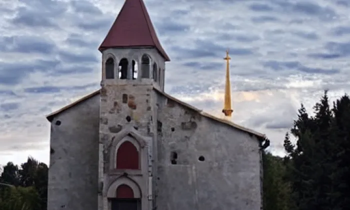 kaple svatého Jana Nepomuckého (Orlová) – noc