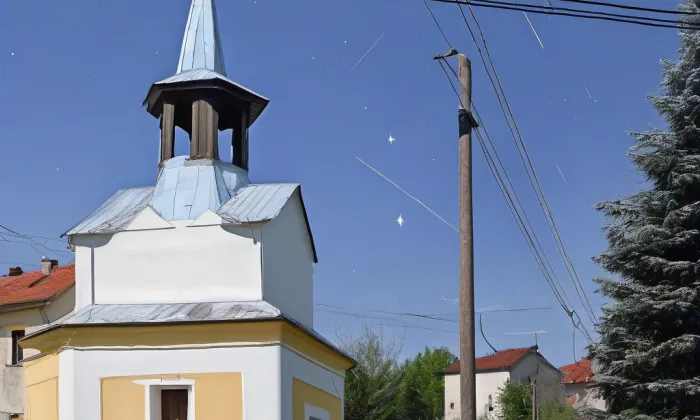 kaple svatého Josefa (Drahotice) – noc