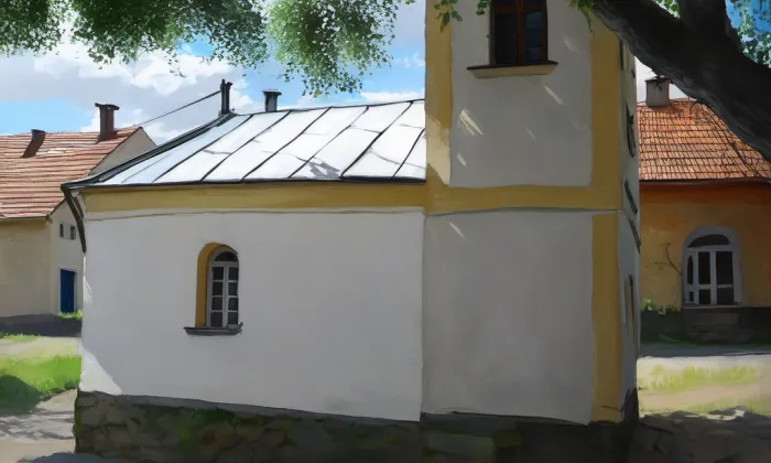 kaple svatého Petra a Pavla (Biskoupky) – jaro