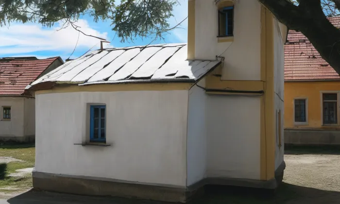 kaple svatého Petra a Pavla (Biskoupky) – zima