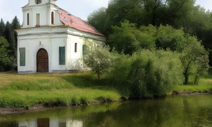 Kaple svatého Václava (Černíky) – akvarel