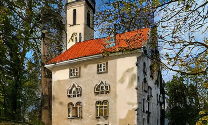Kaple svatého Václava (Malesice) – akvarel