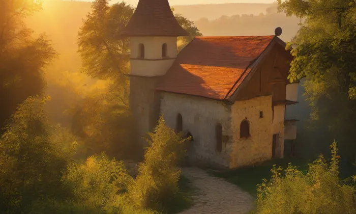 kaple svatého Václava v Kudlově – summer