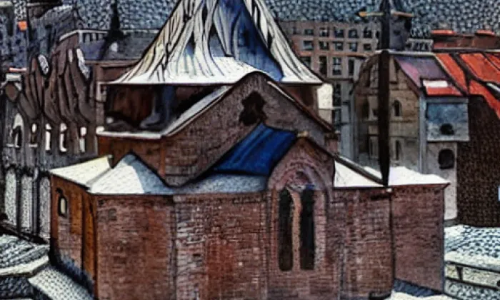 kaple svatého Vincenta – akvarel