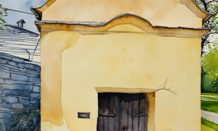 Kaplička (Vykmanov) – akvarel