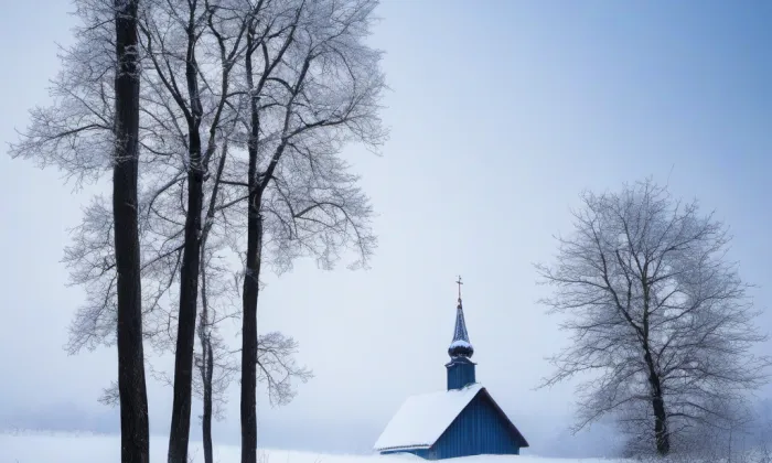 kapucínský klášter v Chrudimi – winter