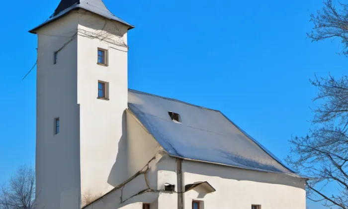Kostel Archanděla Michaela (Hrozová) – winter