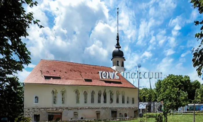 kostel Božího Těla (Červená Řečice) – akvarel