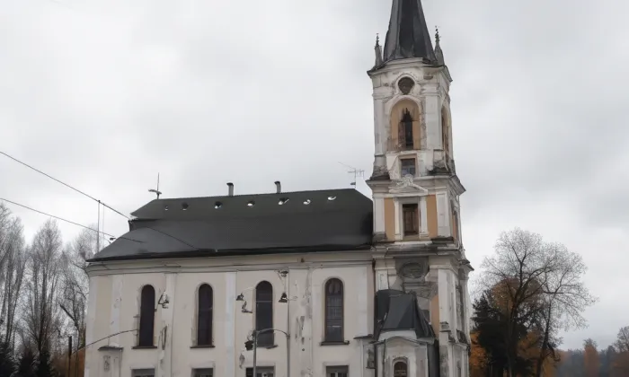Kostel Církve československé husitské (Bruntál) – autumn