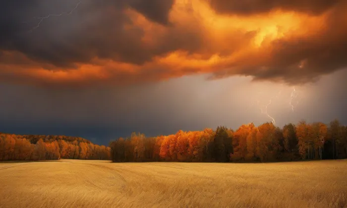 Kostel Nalezení svatého Kříže (Rybí) – autumn