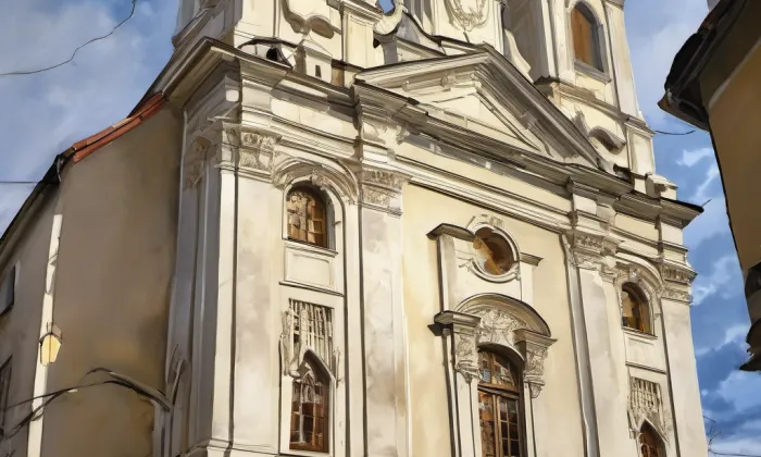 Kostel Nanebevzetí Panny Marie (Žatec) – noc