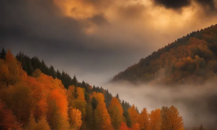 Kostel Nanebevzetí Panny Marie (Bošín) – autumn