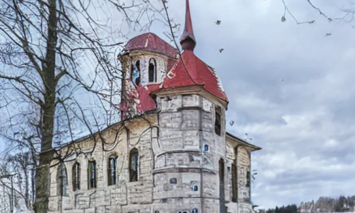 Kostel Nanebevzetí Panny Marie (Dobronice u Bechyně) – akvarel