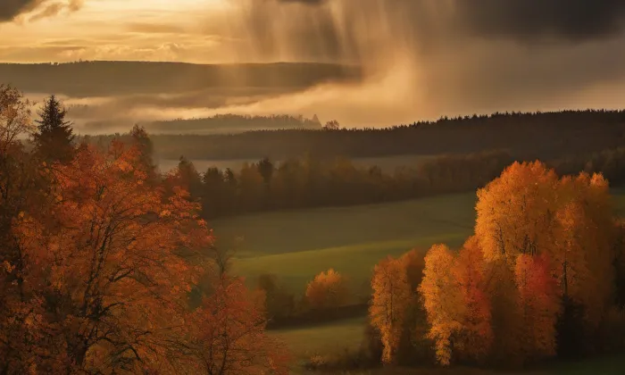 kostel Nanebevzetí Panny Marie (Dubné) – autumn