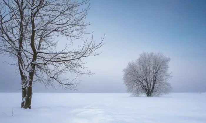 kostel Nanebevzetí Panny Marie (Hevlín) – winter